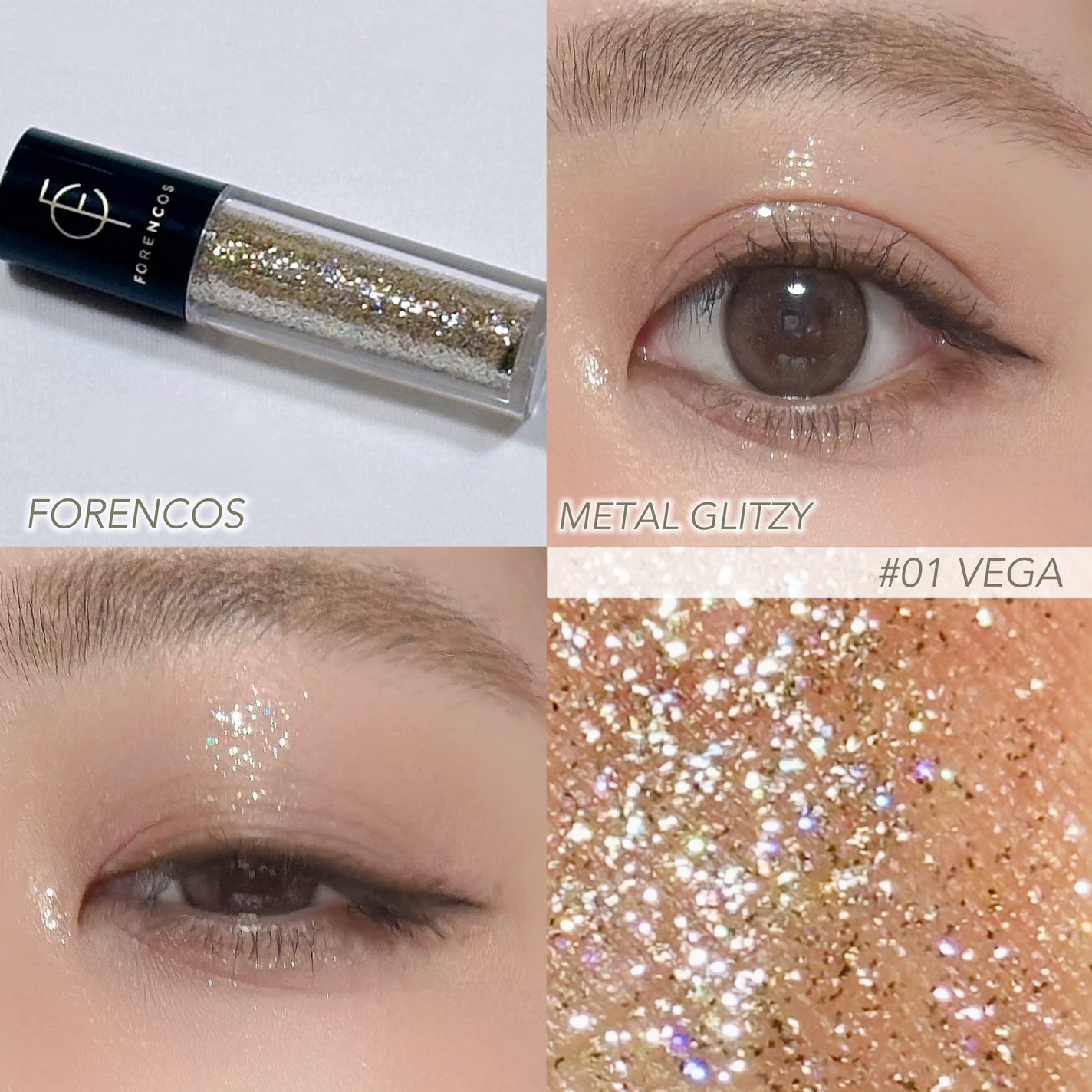 メタルグリッジー/フォレンコス/リキッドアイシャドウを使ったクチコミ(1枚目)