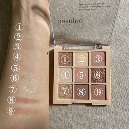 シャドウパレット/dasique/アイシャドウパレットを使ったクチコミ(3枚目)