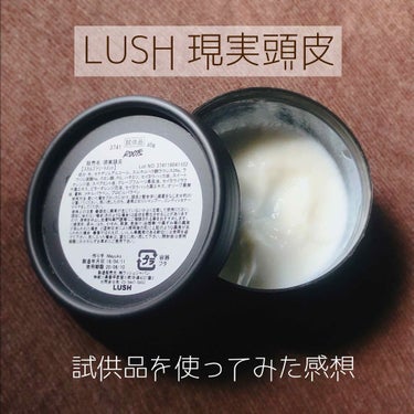 
◎LUSH 現実頭皮◎
LUSHの洗顔料を購入した際に
試供品として入っていたので使用した感想を🙌🏻

最近ヘアケアに力を入れたいな〜と考えていたのでこれはありがたいー！と早速、使ってみました！

ま