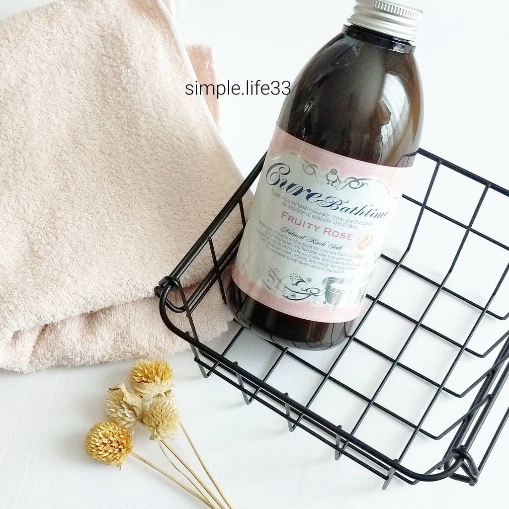 Cureバスタイム フルーティローズの香り 500g/Cure/入浴剤を使ったクチコミ(1枚目)