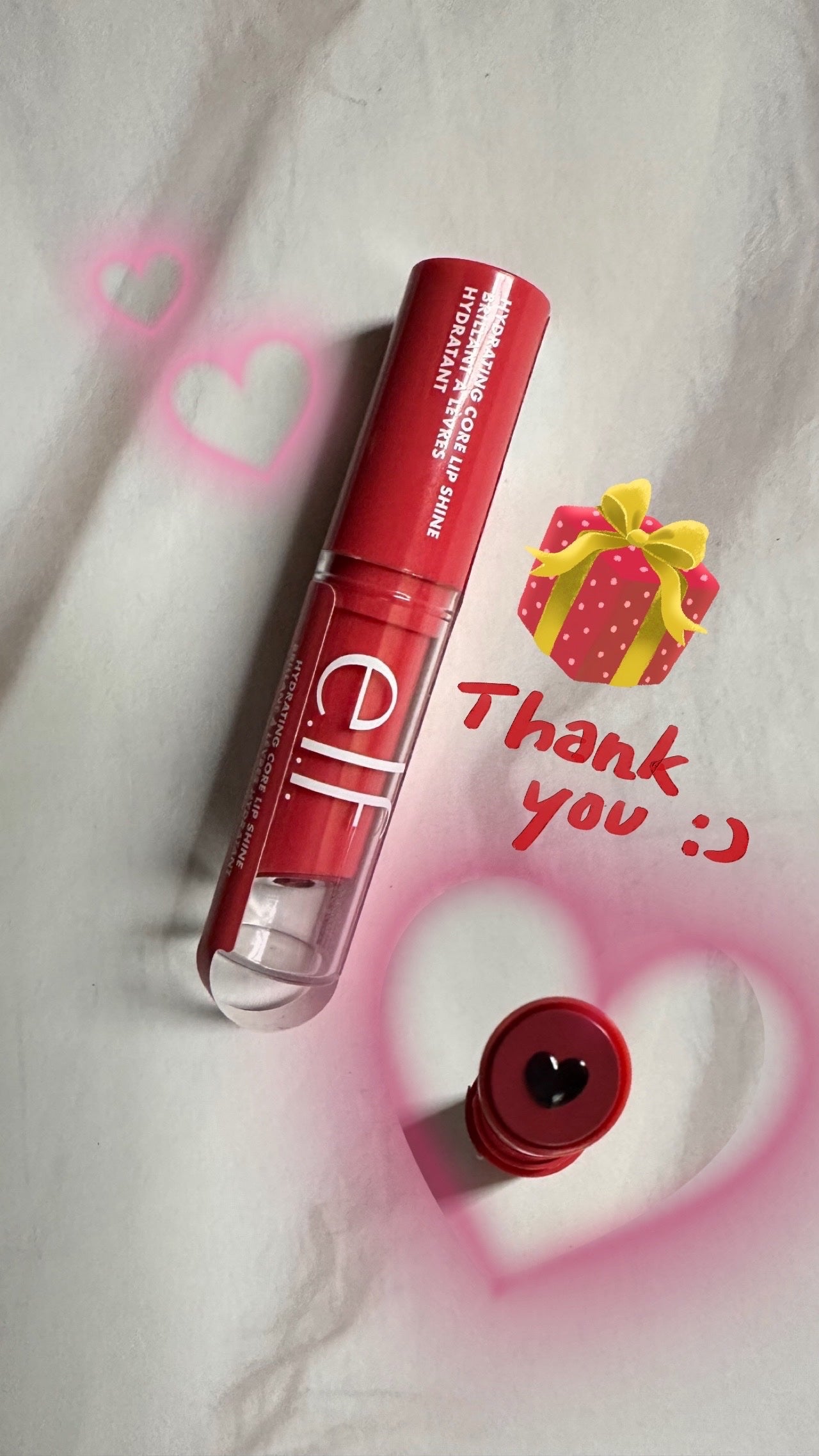 ハイドレイティング コア リップ シャイン/e.l.f. Cosmetics/口紅を使ったクチコミ(1枚目)