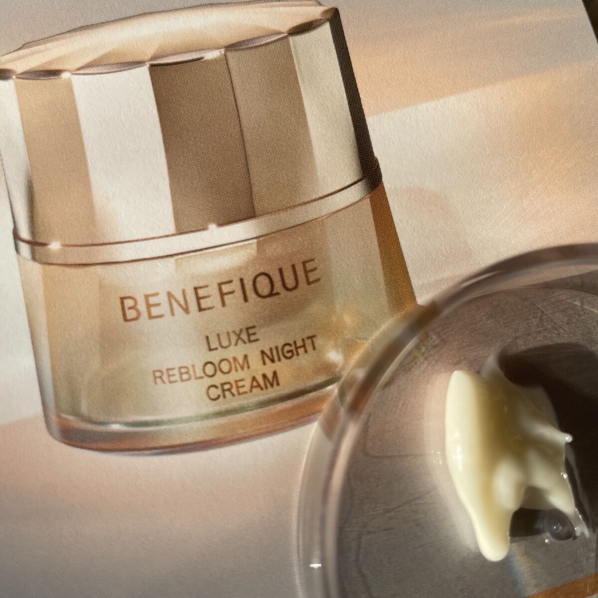 リュクス リブルームナイトクリーム 本体 40g/BENEFIQUE/フェイスクリームを使ったクチコミ（1枚目）