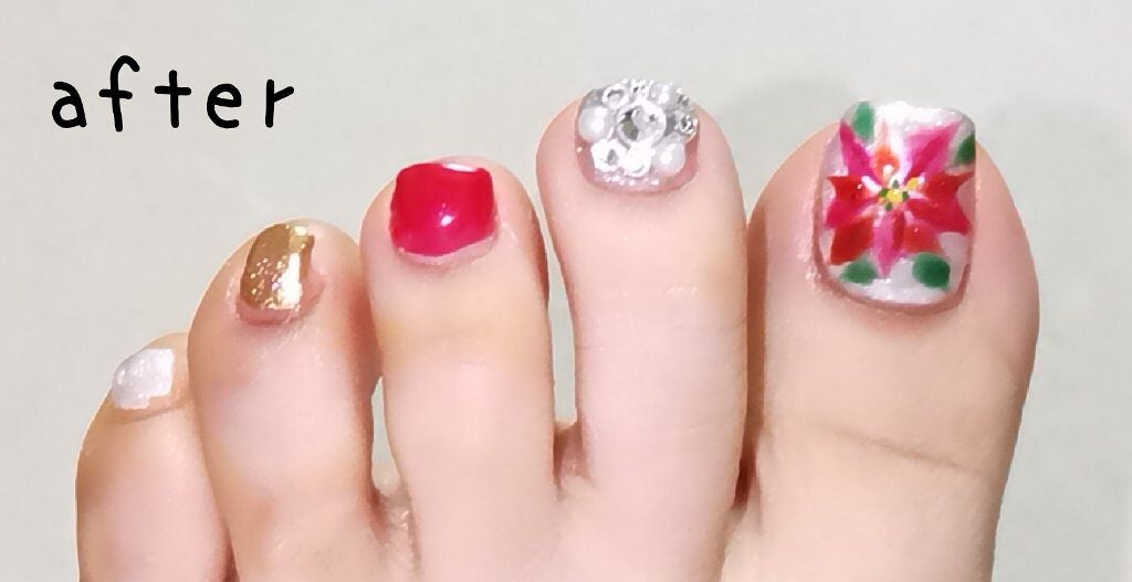 ネイル工房白パケカラージェル/ネイル工房/ジェルネイルを使ったクチコミ(4枚目)