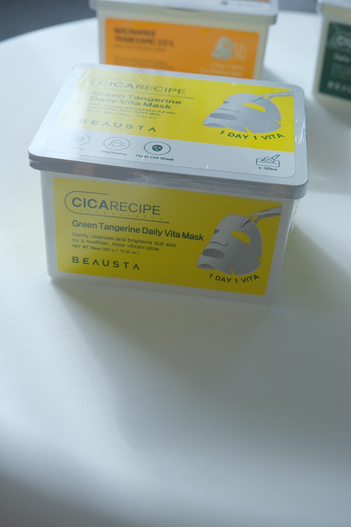 シカレシピ・グリーンタンジェリンデイリービタマスク/BEAUSTA/シートマスク・パックを使ったクチコミ(4枚目)