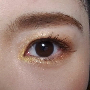 ポップ パウダージェル アイシャドウ 13 Kan-Kan Gold/SHISEIDO/パウダーアイシャドウを使ったクチコミ（3枚目）