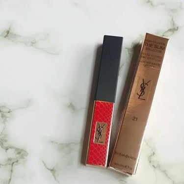 YVES SAINT LAURENT BEAUTE ルージュ ピュールクチュール ザ スリムのクチコミ「YVES SAINT LAURENT、隙のない美しい仕上がり✨
 
 
福袋の中身、2点目‼️.....」（1枚目）