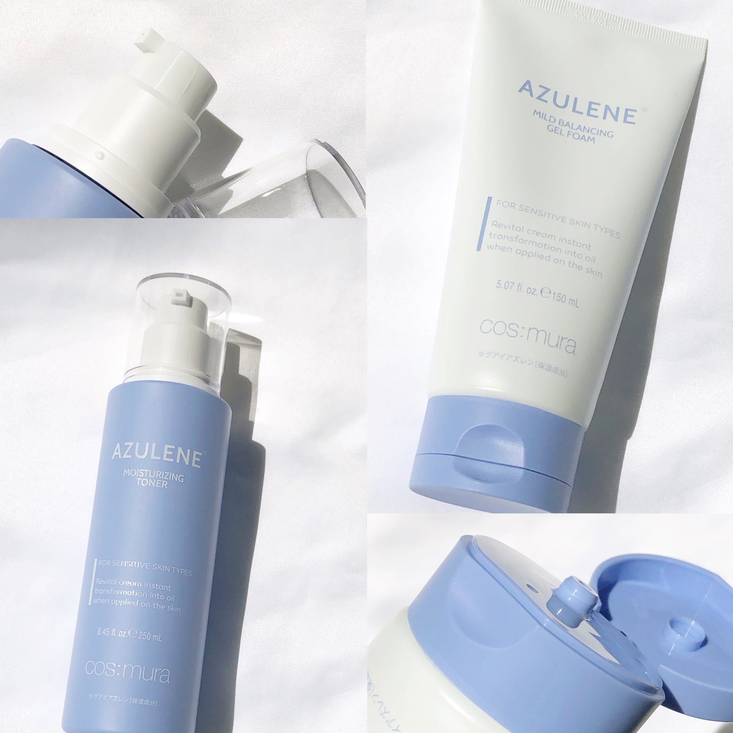 アズレンモイスチャライジングトナー/cos:mura/化粧水を使ったクチコミ(3枚目)