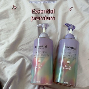 #PR 花王
💜shampoo&treatment💜
.
✔︎Essential premium バリアシャンプーコンディショナー　グロウ&モイスト
うねりや広がりが気になる人におすすめ🙆🏻‍♀️
.
