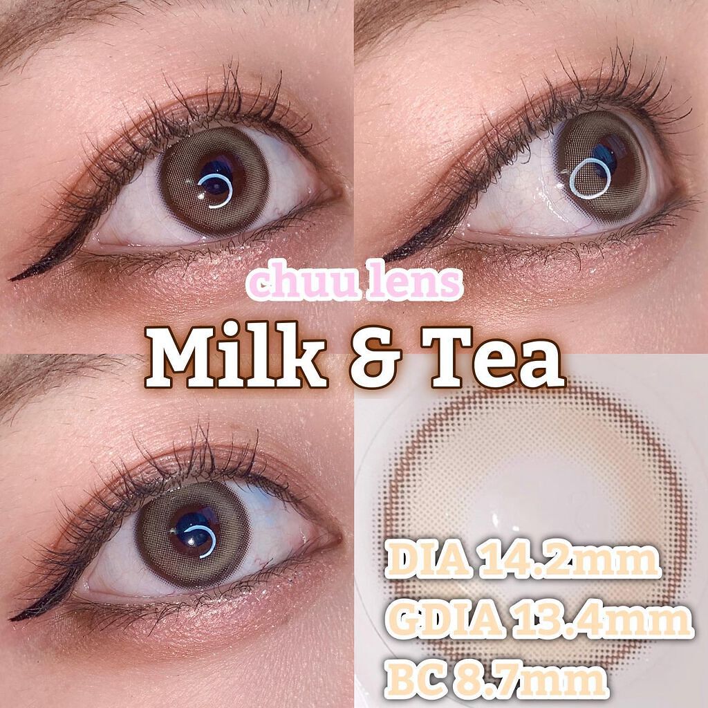 chuuLENS Milk&Tea 1day/chuu LENS/ワンデー（１DAY）カラコンを使ったクチコミ（2枚目）