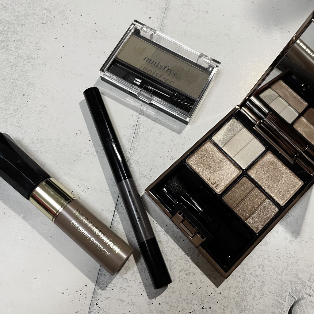 ツートーン アイブロウキット/innisfree/パウダーアイブロウを使ったクチコミ（3枚目）