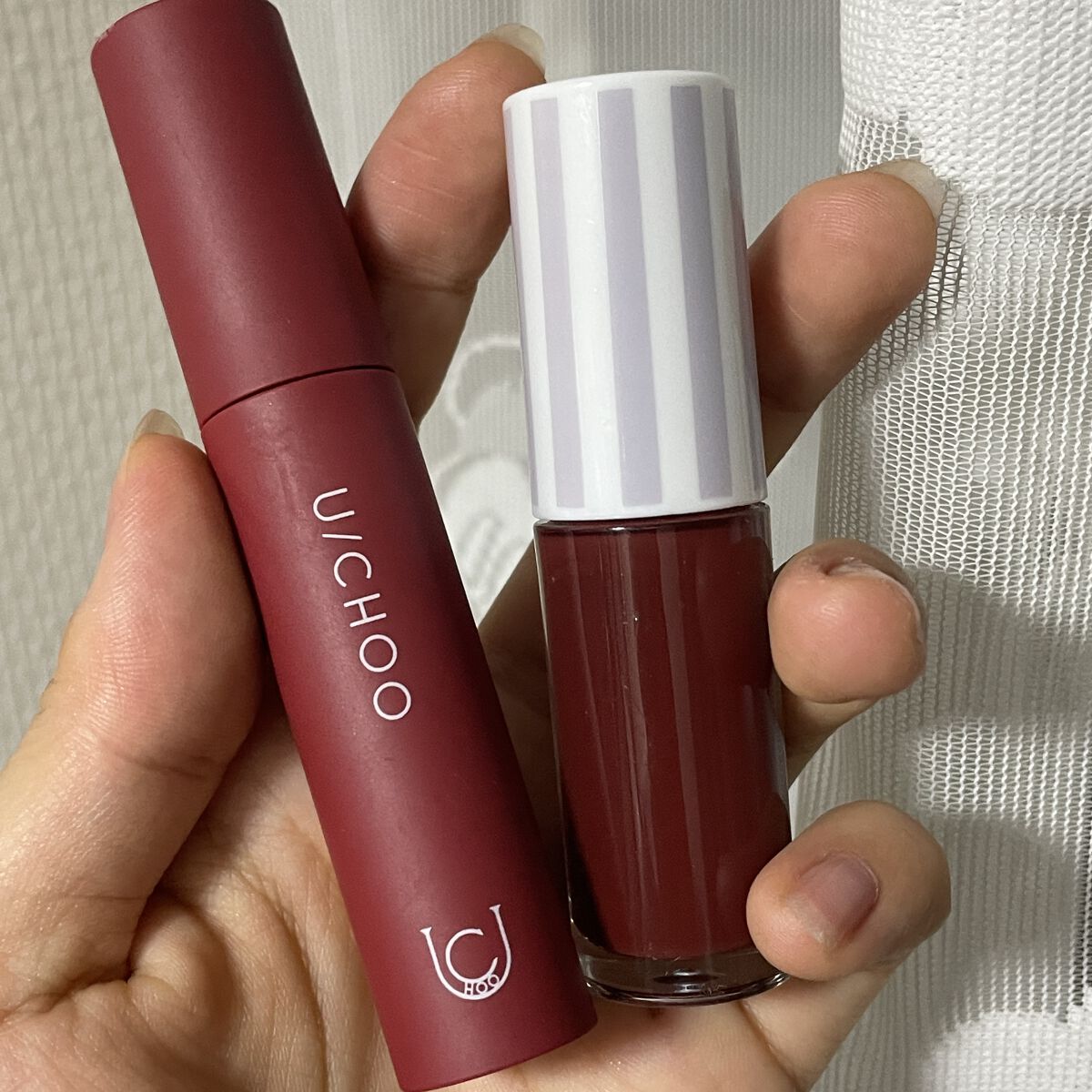 ケアオイルティントリップ 503 アーモンドレッド/CandyDoll/リップティントを使ったクチコミ（1枚目）