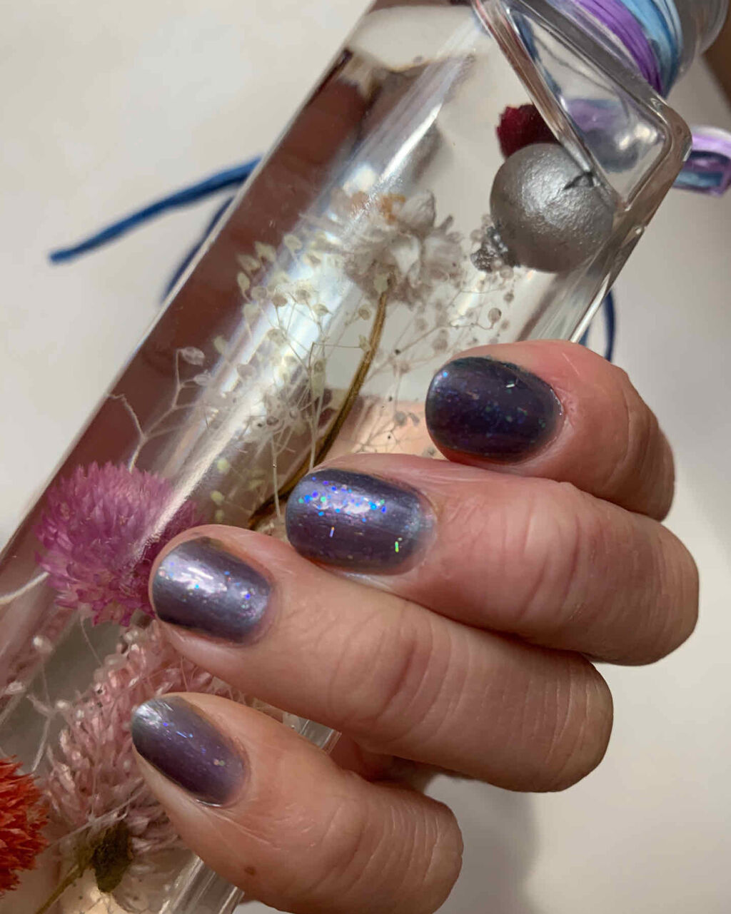 AC ネイルエナメル M 130 ギャラクシーブルー/AC MAKEUP/マニキュアを使ったクチコミ（1枚目）