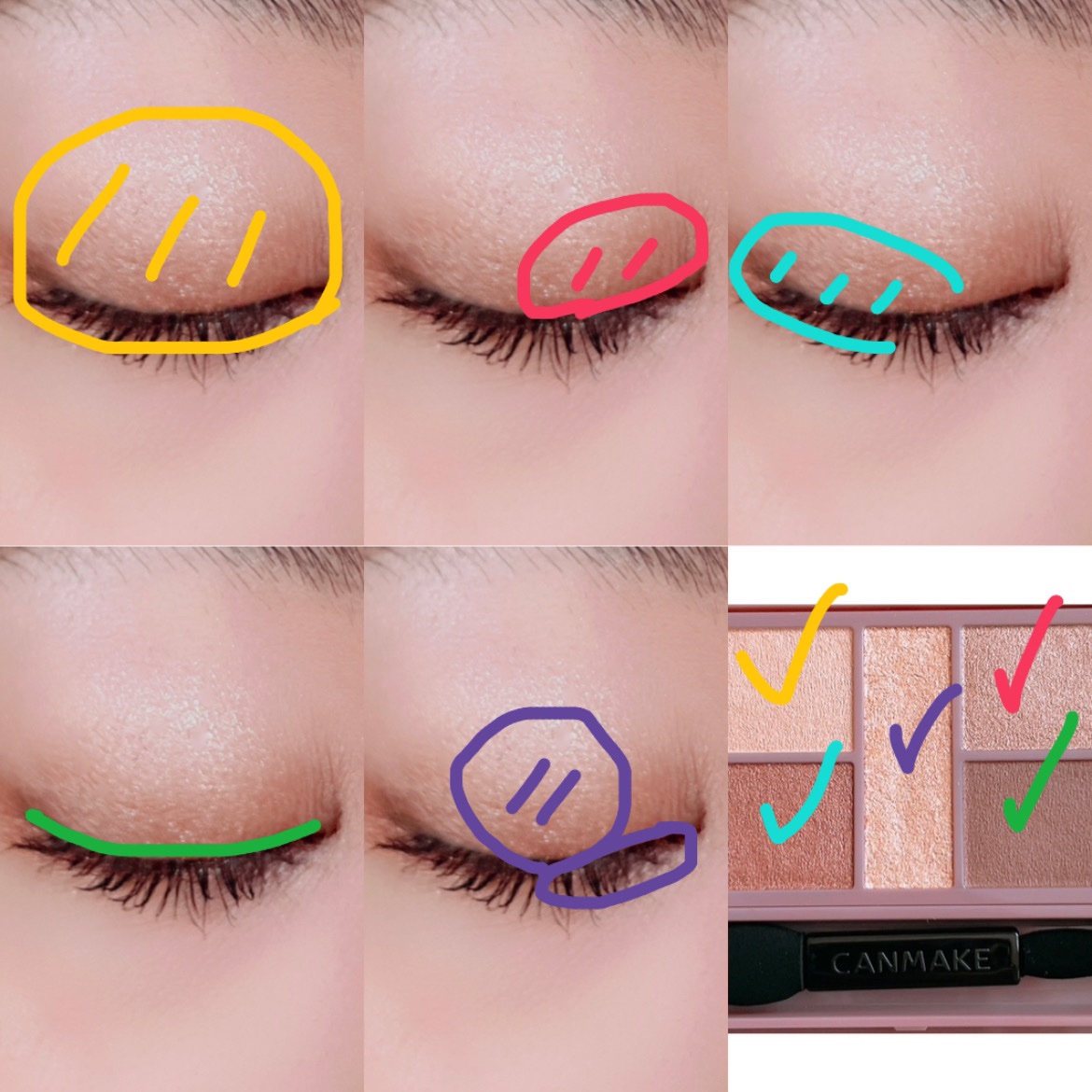 パーフェクトスタイリストアイズ/キャンメイク/アイシャドウパレットを使ったクチコミ（2枚目）