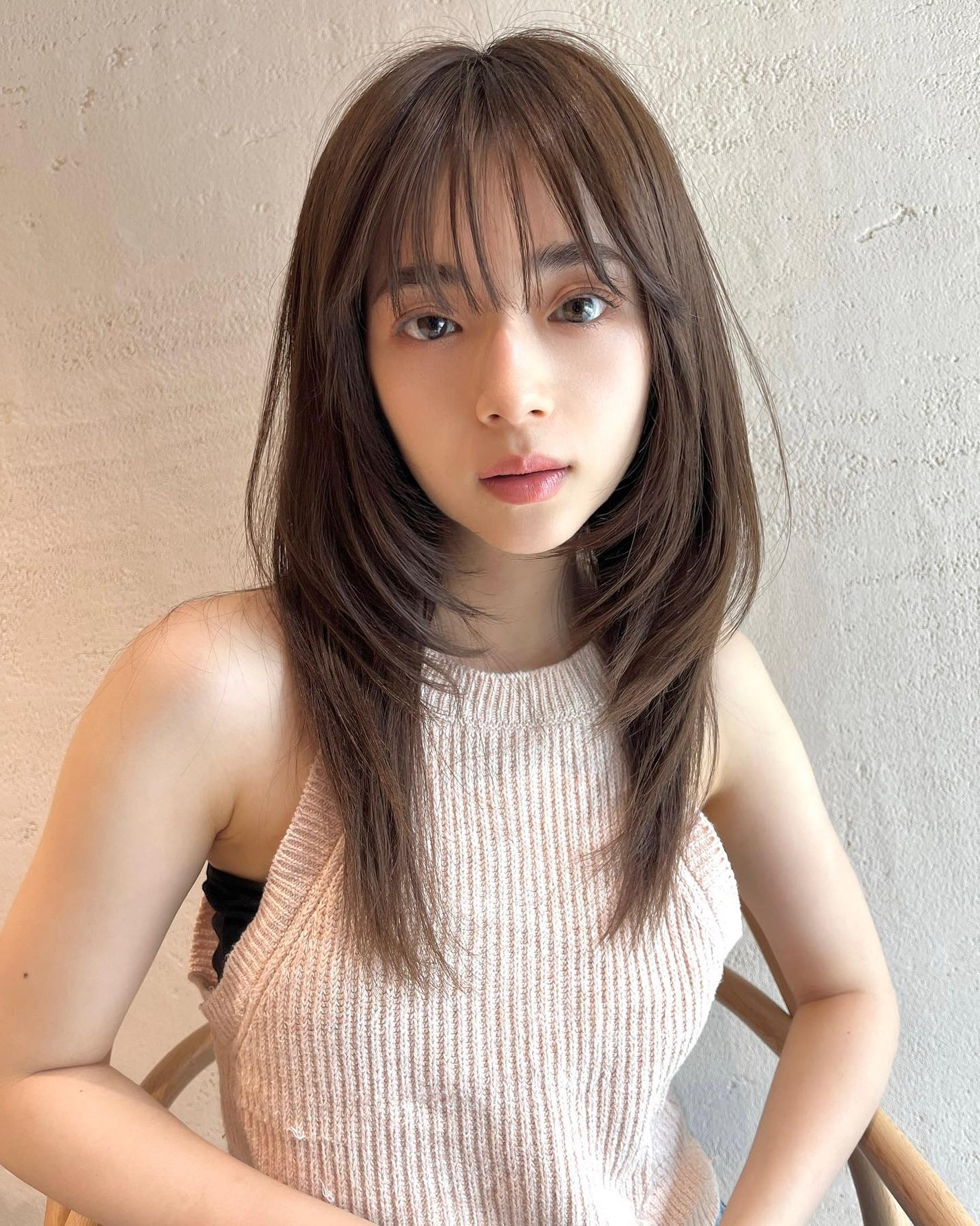 HARUNA on LIPS 「たっぷりレイヤー♡顎下辺りからスタートした、大人上品なレイヤー..」(2枚目)