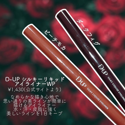 シルキーリキッドアイライナーWP/D-UP/リキッドアイライナーを使ったクチコミ(2枚目)
