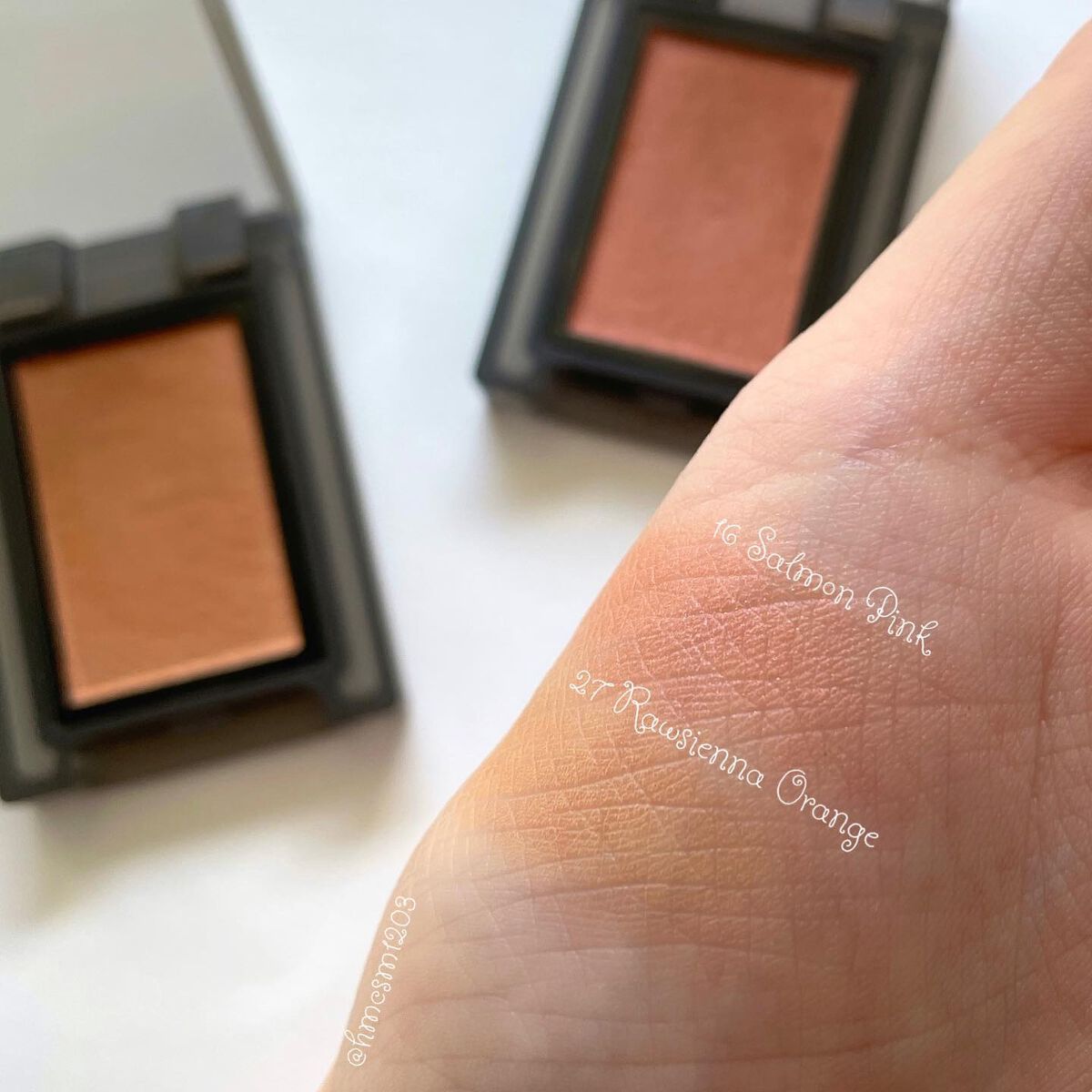 セルヴォーク ヴォランタリー アイズ 27 ローシェンナオレンジ/Celvoke/単色アイシャドウを使ったクチコミ（3枚目）