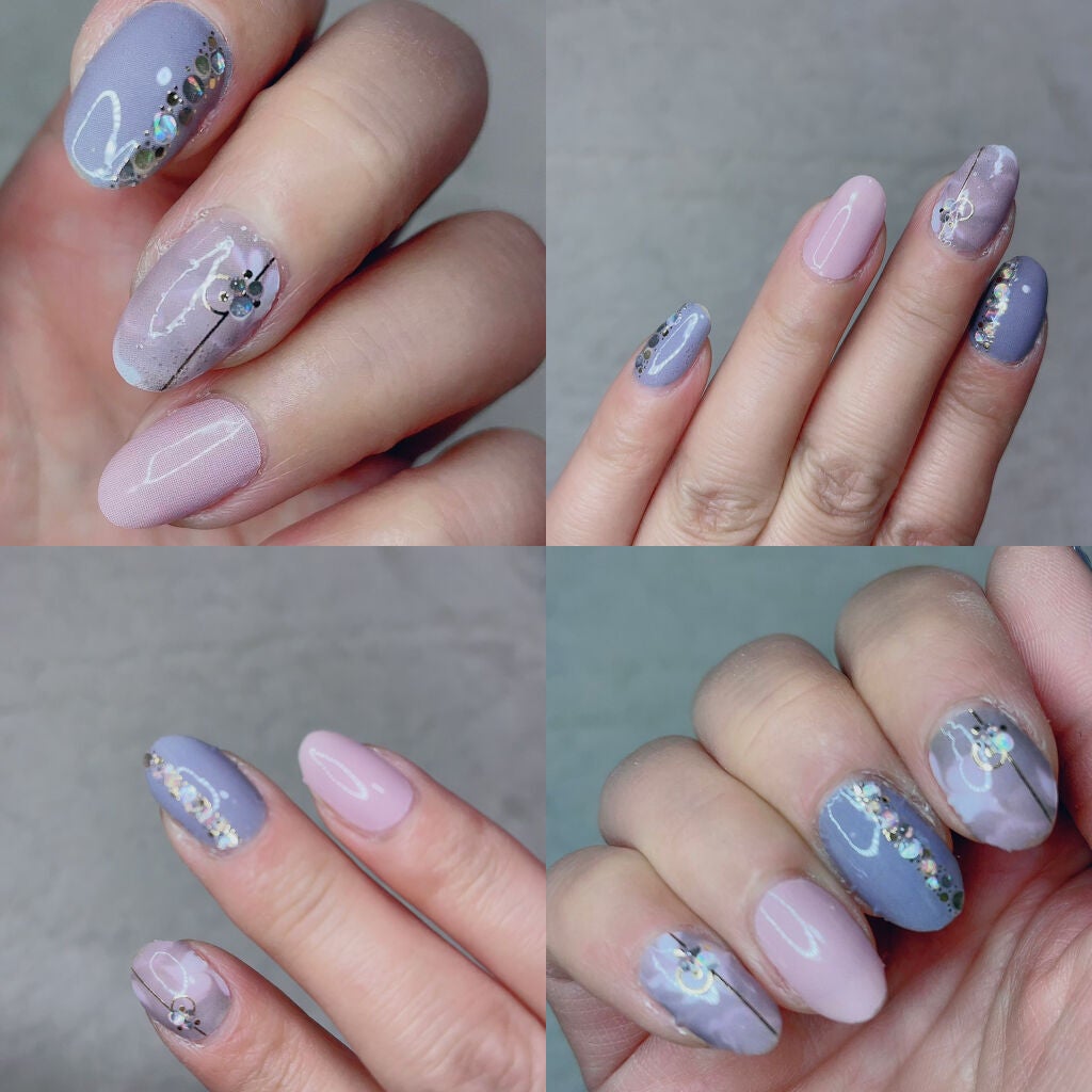 ジェルネイルシール/DAISO/ネイルシールを使ったクチコミ(3枚目)