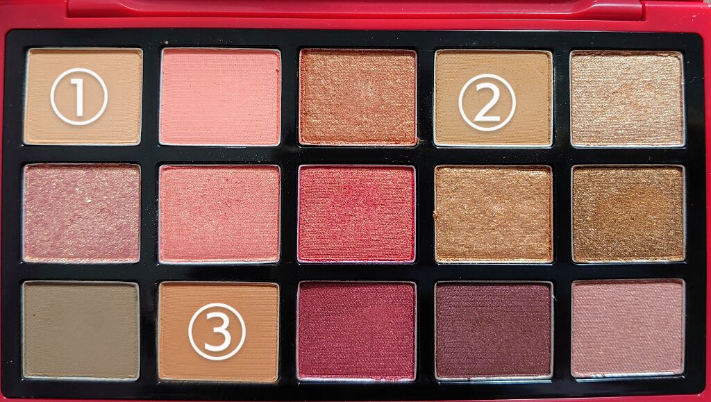 プレイカラーアイパレット ベストラブ/ETUDE/アイシャドウパレットを使ったクチコミ（3枚目）