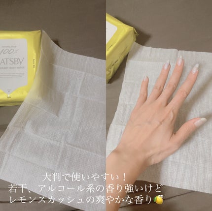 ギャツビー アイスデオドラント ボディペーパー レモンスカッシュ/ギャツビー/デオドラント・制汗剤を使ったクチコミ(2枚目)