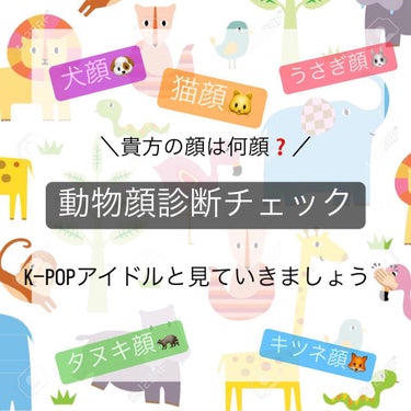 
안녕～💕
ミリ🦖です！

今日は "動物顔診断" です‼️
皆さん自分がどういう動物に似ているか知っていますか？

今日は少しまとめて見たので参考にしてください🙇🏻‍♀️

私はKｰPOPが好きなので