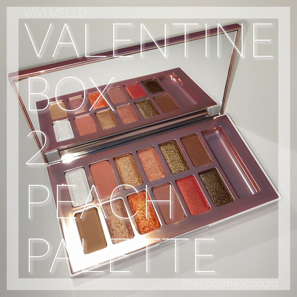 バレンタインボックス2 ピーチパレット バニラシフォン/VAVI MELLO/アイシャドウパレットを使ったクチコミ（1枚目）
