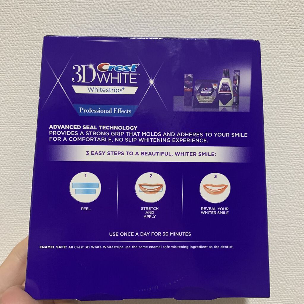 クレスト3Dホワイトニング ホワイトストリップ プロフェッショナル エフェクツ/クレスト/その他オーラルケアを使ったクチコミ（2枚目）