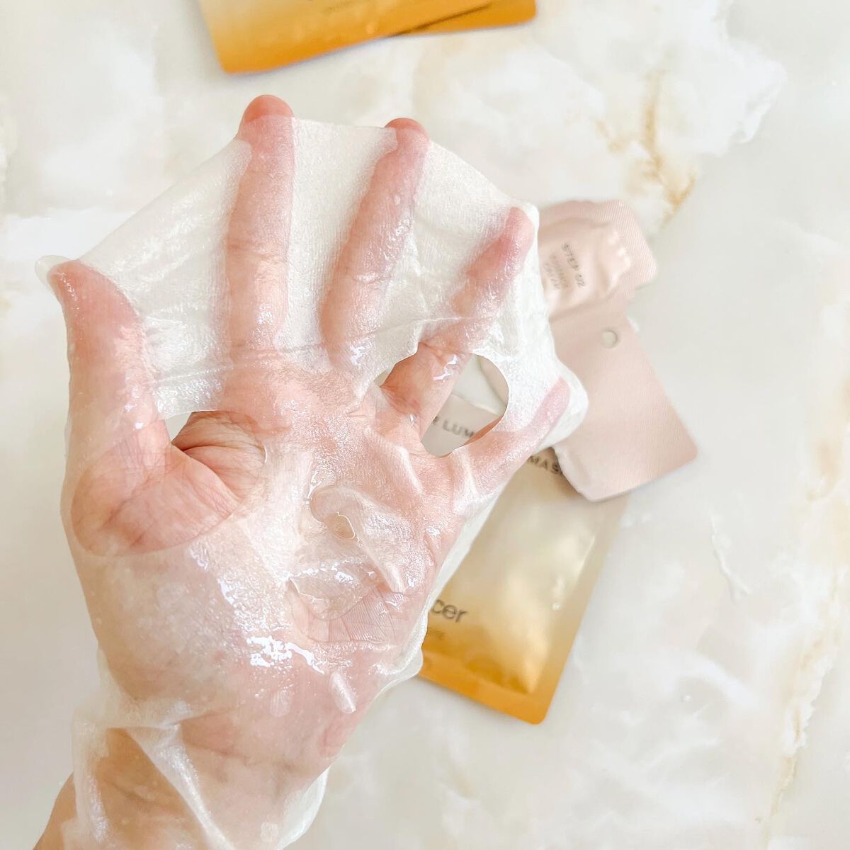 ルミナスマスク (ケアクリーム付き) /cerXcer/シートマスク・パックを使ったクチコミ(3枚目)