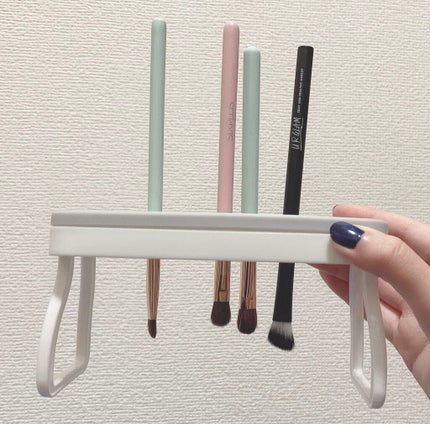 メイクブラシスタンド/セリア/その他化粧小物を使ったクチコミ(2枚目)