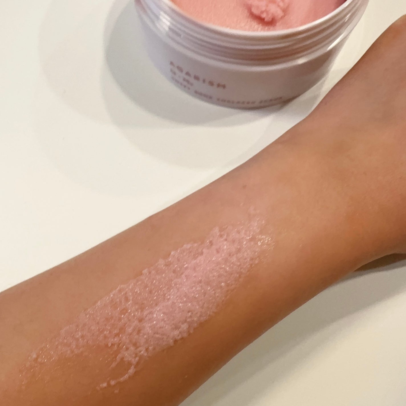 キューミースウィートボムタラソスクラブ ピオニーブーケの香り/AGARISM/ボディスクラブを使ったクチコミ(4枚目)