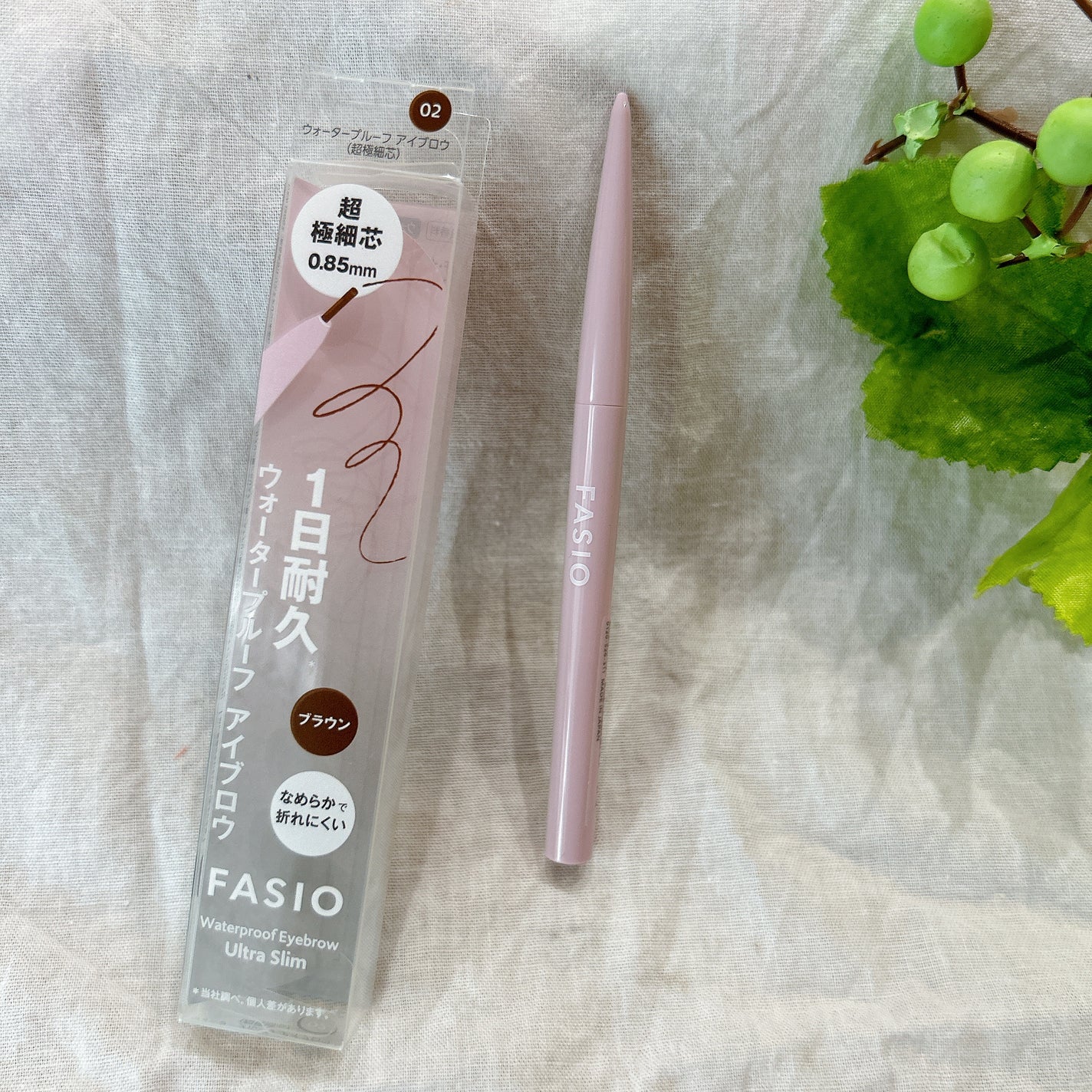 ウォータープルーフ アイブロウ (しずく型芯)/FASIO/アイブロウペンシルを使ったクチコミ(1枚目)