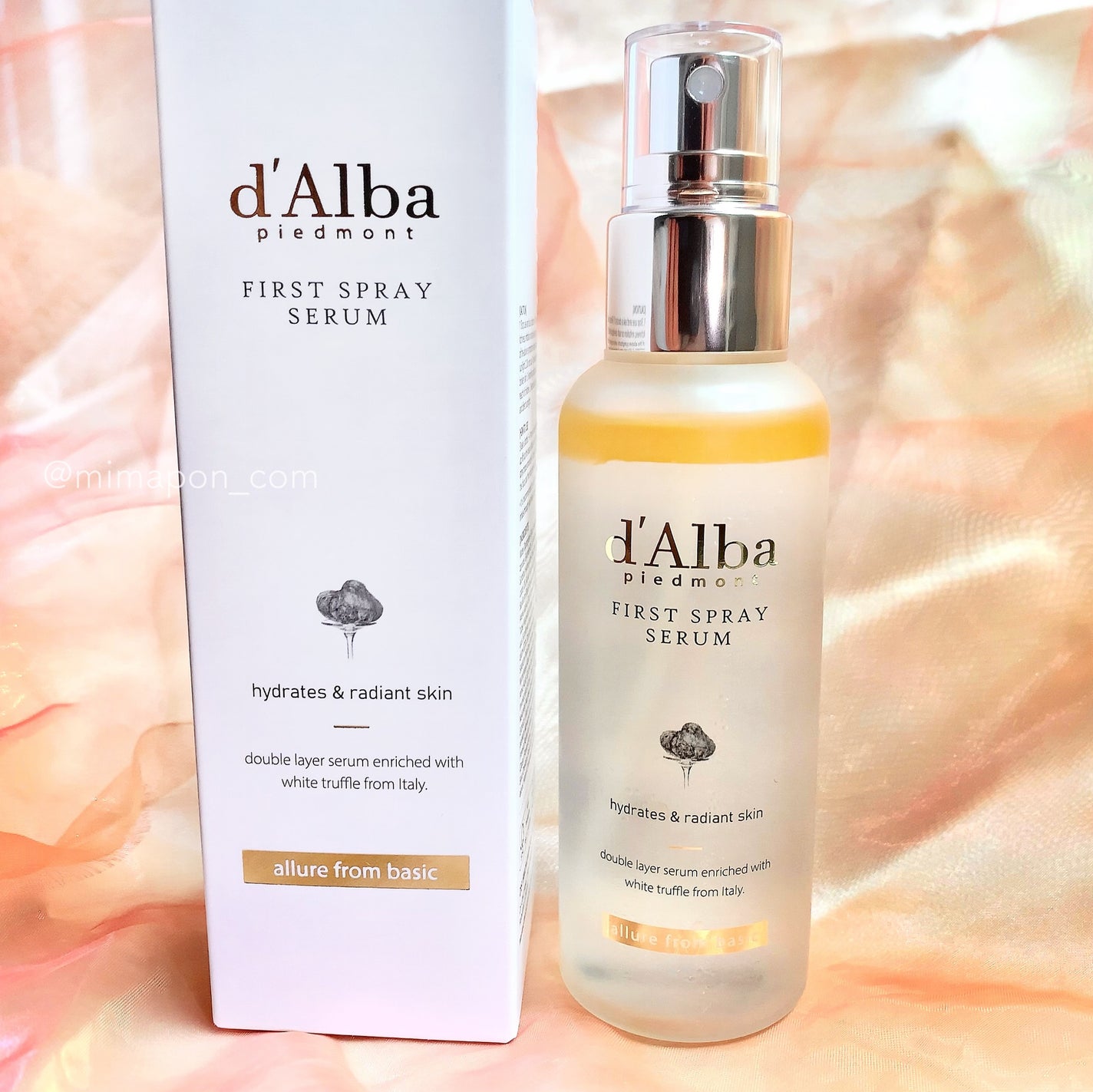 ダルバ ホワイトトリュフファーストスプレーセラム/ダルバ/ミスト状化粧水を使ったクチコミ(6枚目)