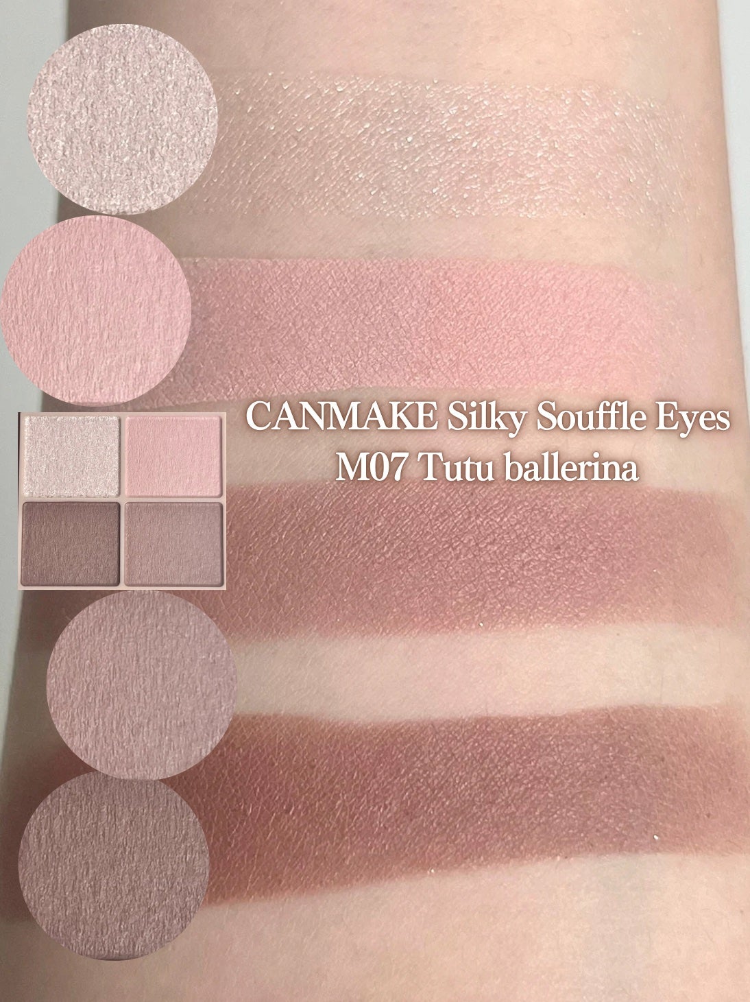 シルキースフレアイズ(マットタイプ)/キャンメイク/アイシャドウパレットを使ったクチコミ(3枚目)