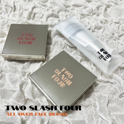 オールオーバーフェイスブラッシュ/TWO SLASH FOUR/パウダーチークを使ったクチコミ(1枚目)