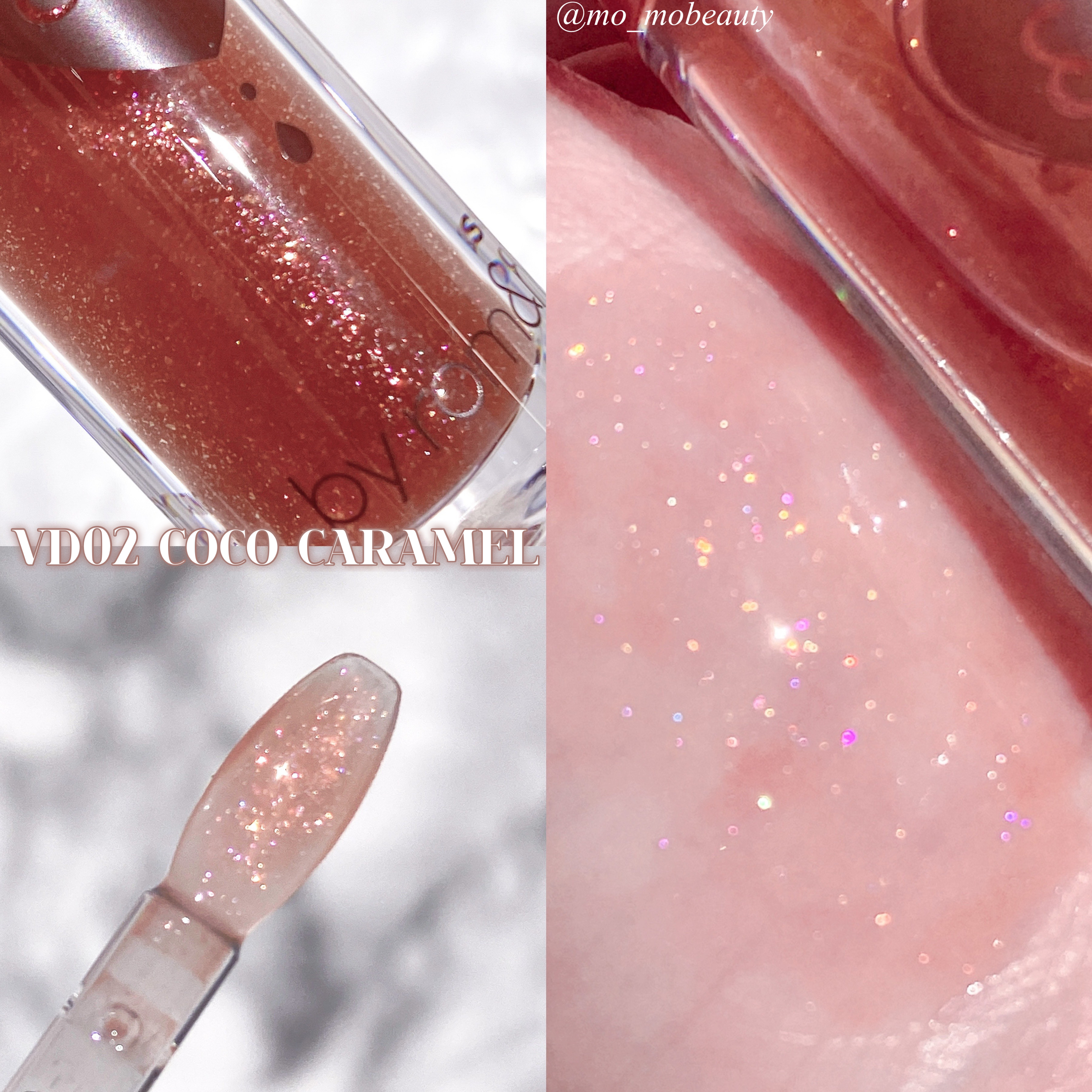 グラッシーコーティンググロス/&nd by rom&nd/リップグロスを使ったクチコミ（3枚目）