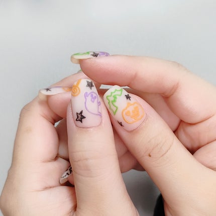 セミキュアジェルネイル(ハンド)/ohora/ネイルシールを使ったクチコミ(5枚目)