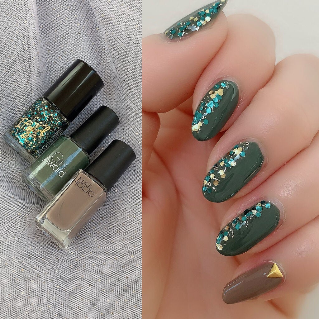 ITGグリッターネイル/DAISO/マニキュアを使ったクチコミ(2枚目)