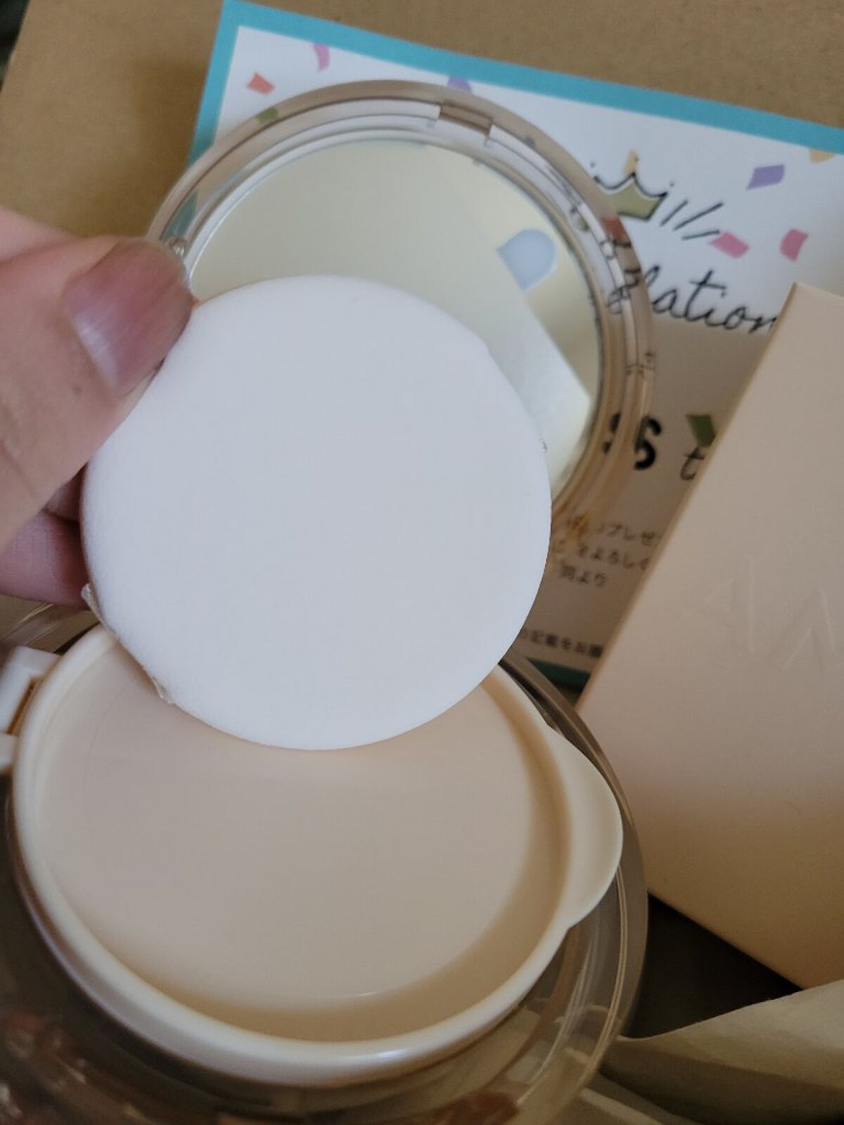 デュージェリーヴィーガンクッション 01SOONSOO/AMUSE/クッションファンデーションを使ったクチコミ（3枚目）