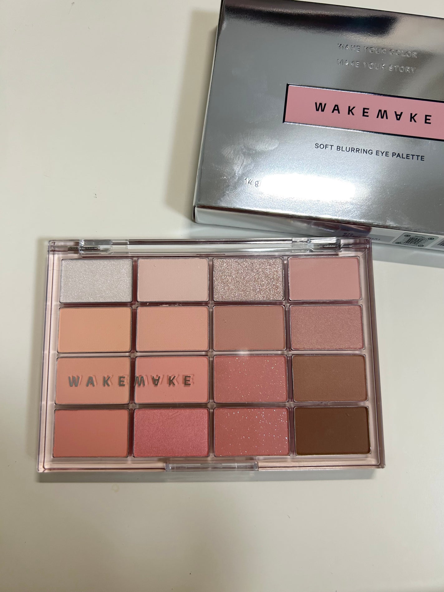 ソフトブラーリングアイパレット/wakemake/アイシャドウパレットを使ったクチコミ(1枚目)