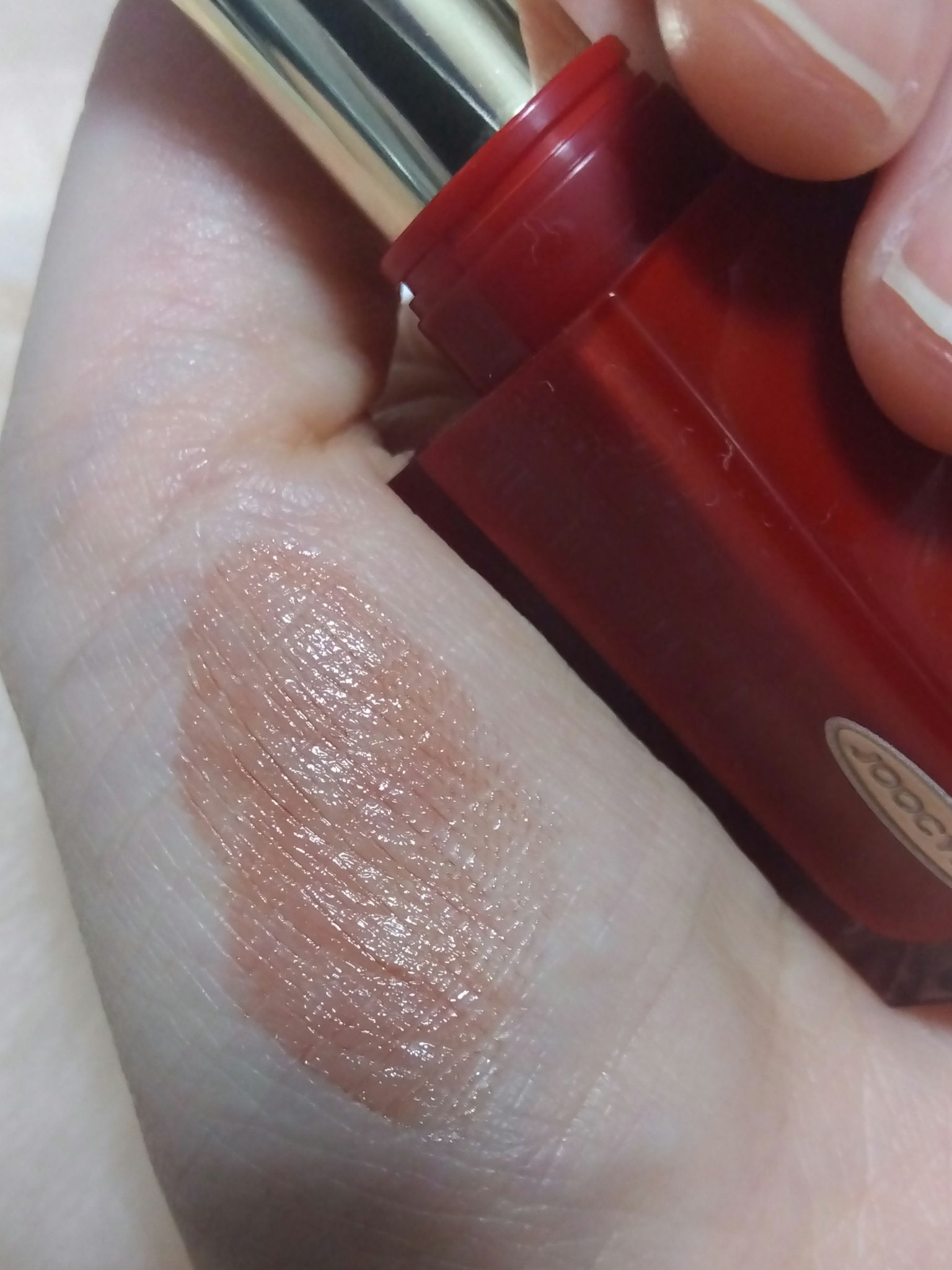 APPLE YOU グレーズフィルムルージュ #525 完熟メープル/Joocyee/口紅を使ったクチコミ（3枚目）