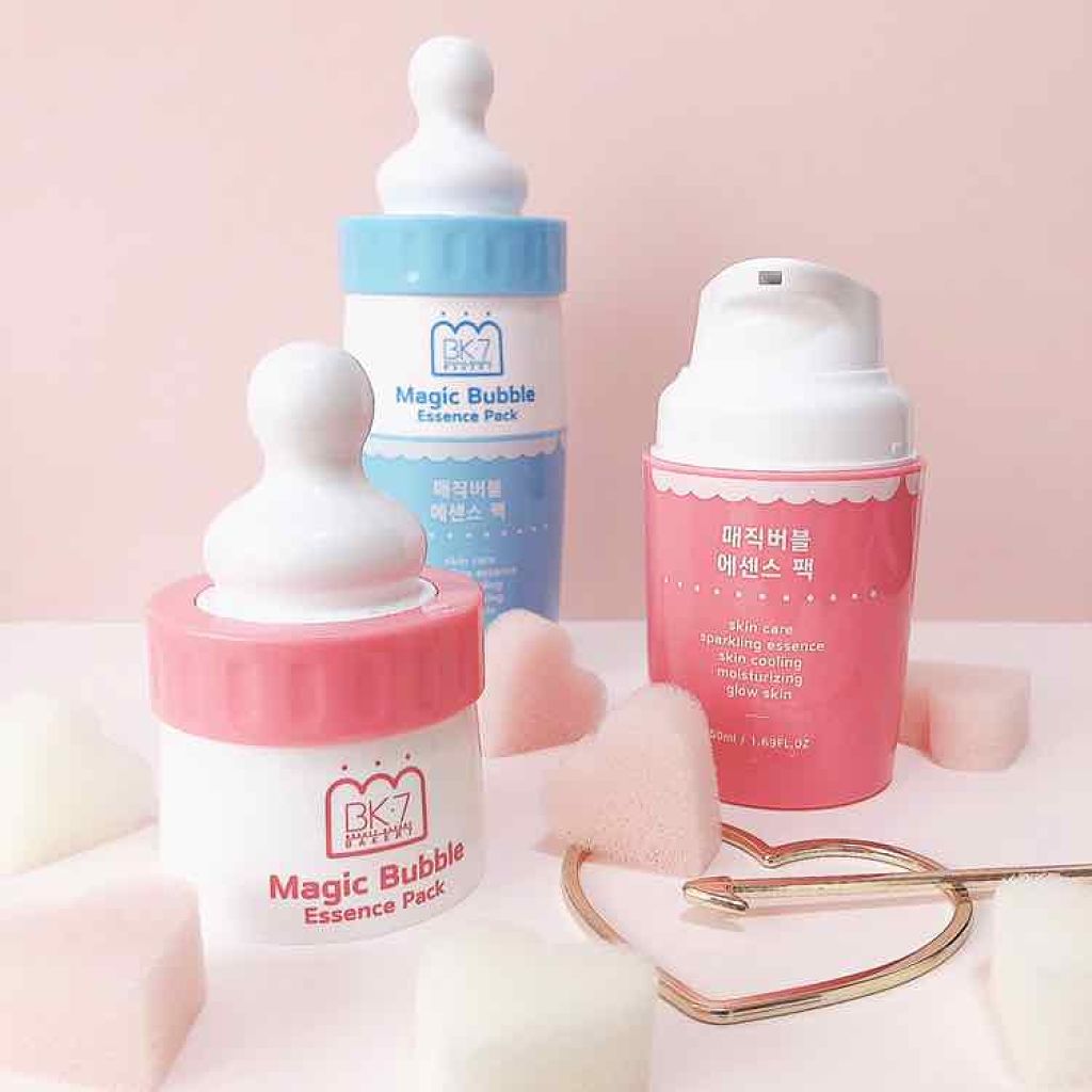 マジックバブルエッセンスパック（ピンク） /BAKER7/洗い流すパック・マスクを使ったクチコミ（1枚目）