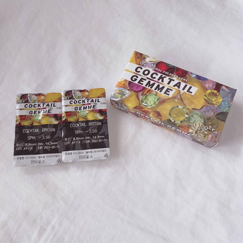 cocktail gemme/otr/カラーコンタクトレンズを使ったクチコミ（3枚目）