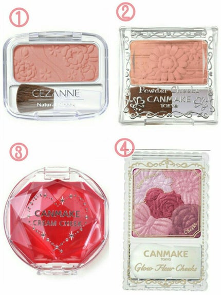 グロウフルールチークス/キャンメイク/パウダーチークを使ったクチコミ(4枚目)