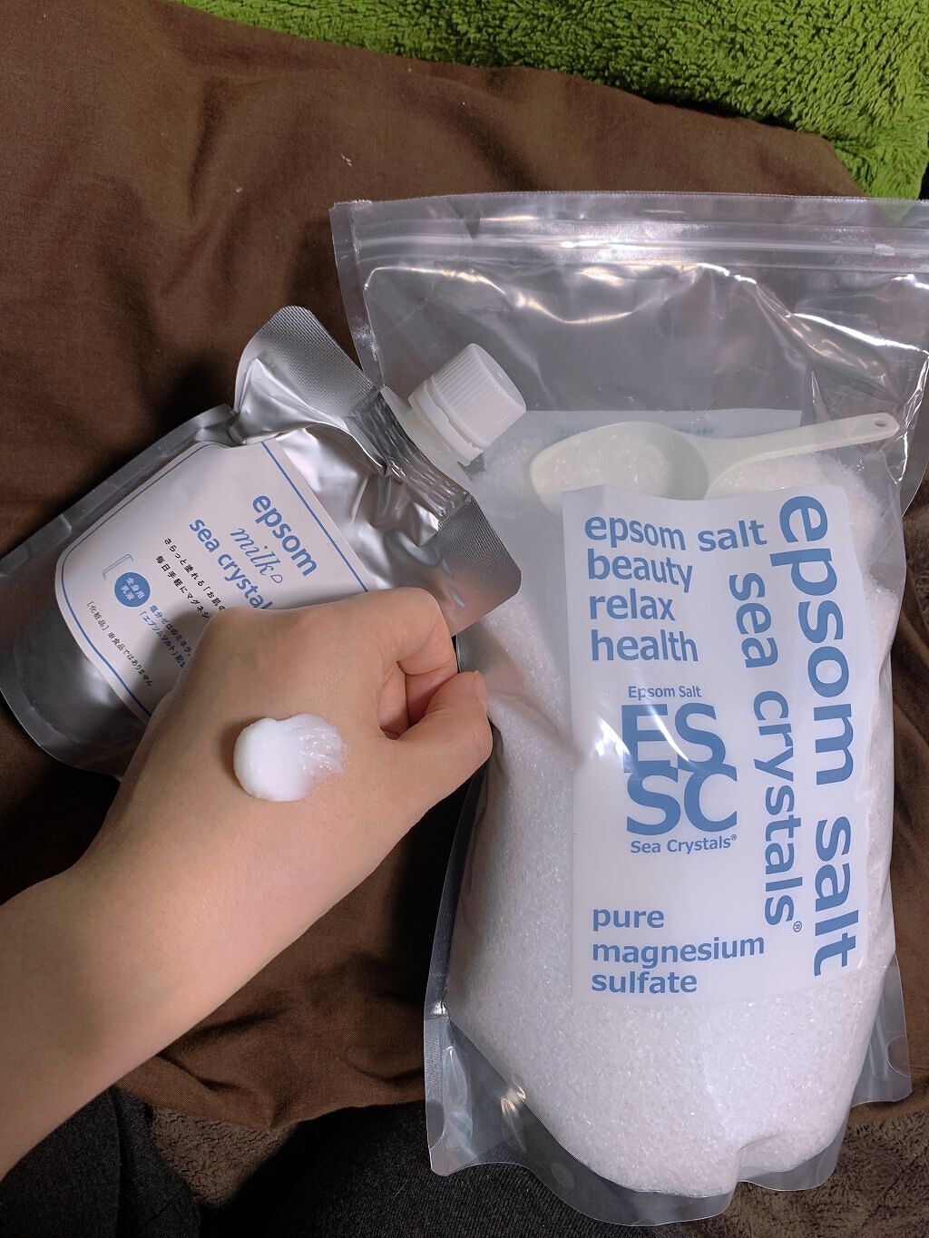 シークリスタルス エプソムソルト オリジナル/sea crystals/無機塩系入浴剤を使ったクチコミ(2枚目)