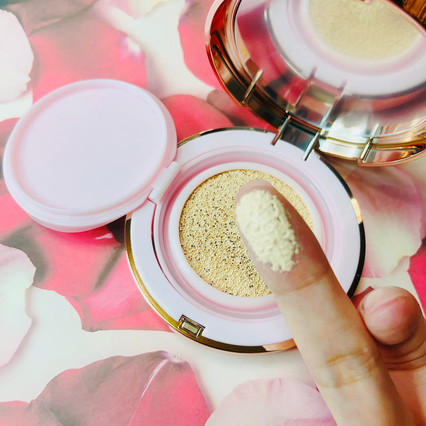 ピンクティーツリーカバークッション/APLIN/クッションファンデーションを使ったクチコミ(3枚目)