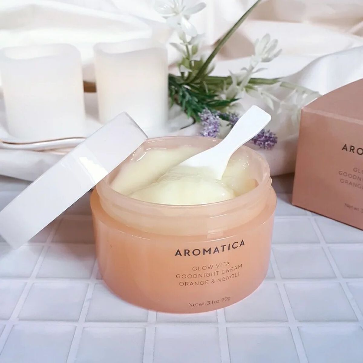 グロービタグットナイトクリーム/AROMATICA/フェイスクリームを使ったクチコミ（1枚目）