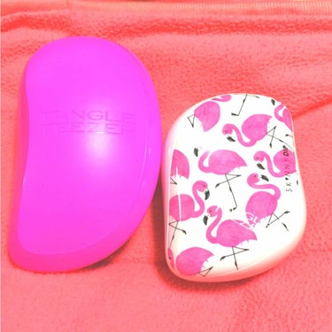 コンパクトスタイラー フラミンゴ/TANGLE TEEZER/ヘアブラシを使ったクチコミ（3枚目）