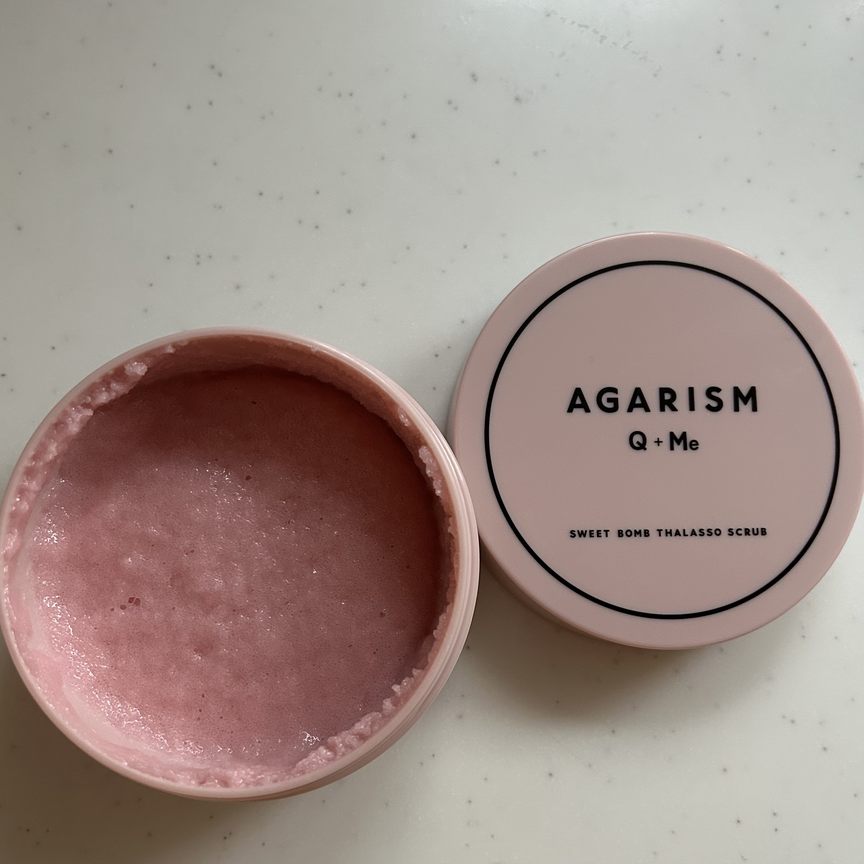 Q+Me スウィート ボム タラソ スクラブ/AGARISM/バストケア・ヒップケアを使ったクチコミ（2枚目）