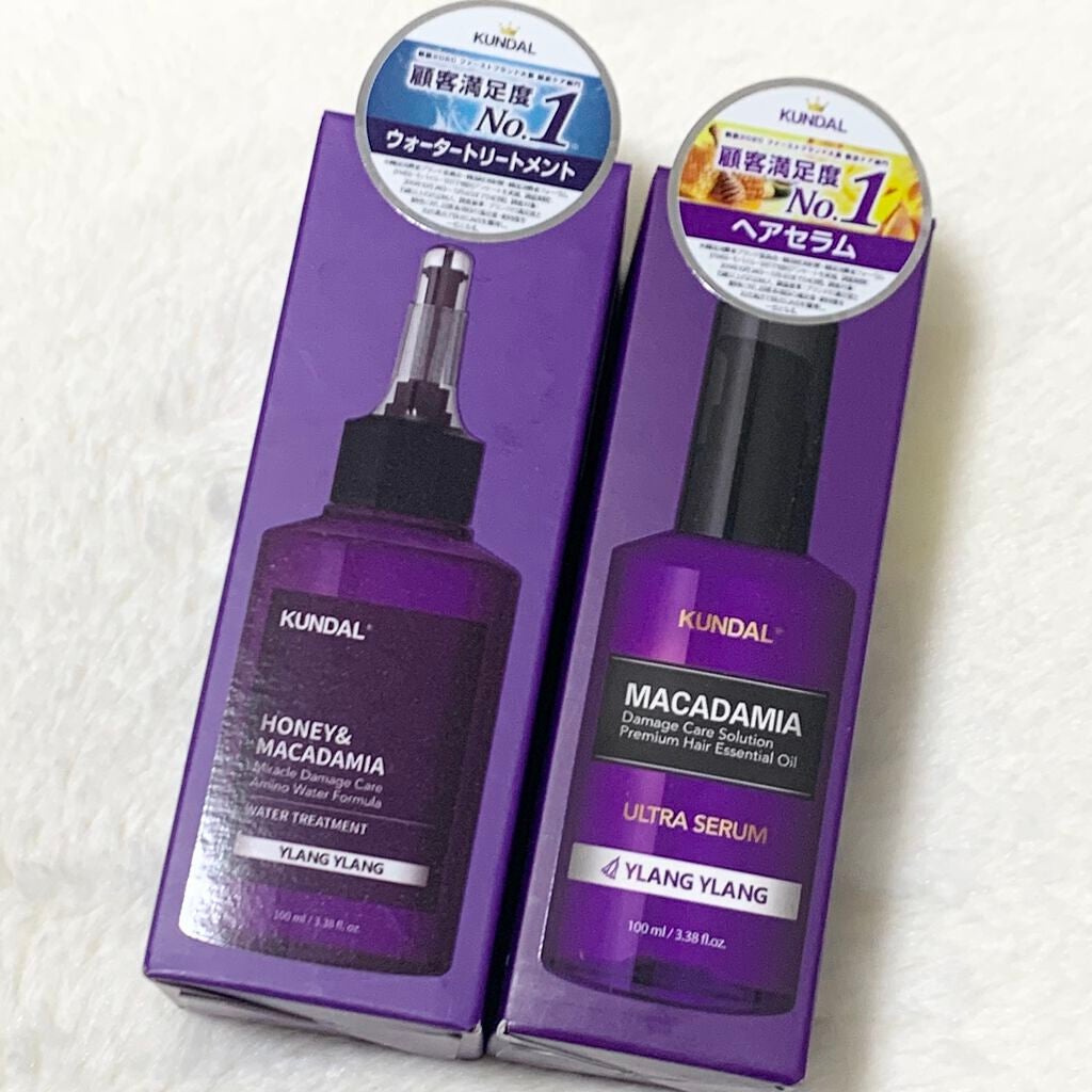 クンダル マカダミア ウルトラヘアセラム /KUNDAL/ヘアオイルを使ったクチコミ(1枚目)