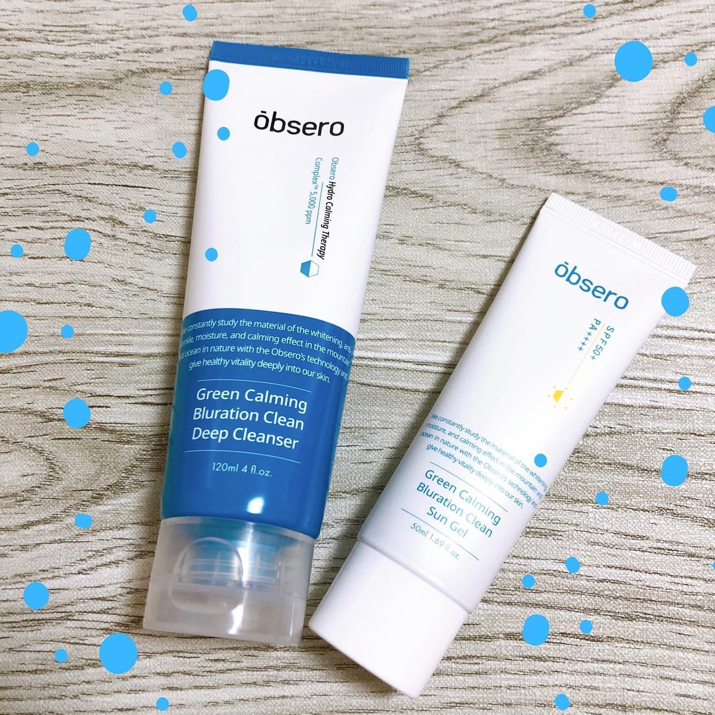 グリーンカーミングブルーレーションクリーンディープクレンザー/obsero/洗顔フォームを使ったクチコミ(2枚目)