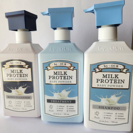 ミルクプロテイン シャンプー/ トリートメント ベビーパウダー シャンプー 700ml/by : OUR/サロンシャンプーの画像